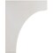 Ekena Millwork 3 1/2"W x 8"D x 10"H Clarksville Wood Vintage Decor Bracket, Chalk Dust White BKTWD04X08X10CVWH - alternate 3